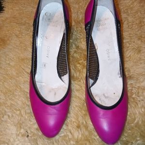 Christian Dior Leather and Mesh Heels Size 7.5 (38 B)